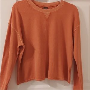NWT wild fable spirit orange long sleeve shirt size medium